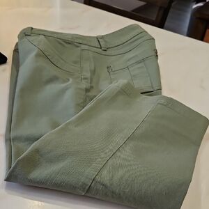 Christopher & Banks Women's Olive Chinos